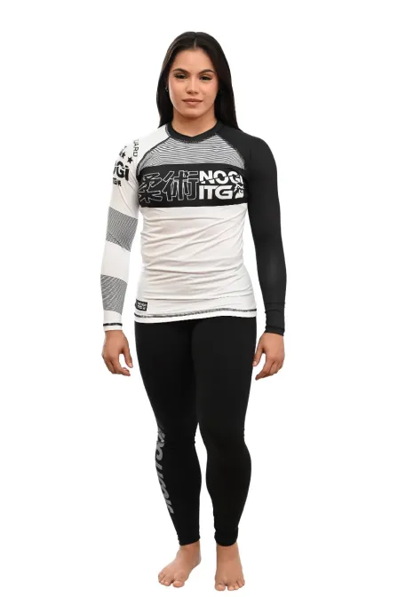 Rash Guard Feminina No-GI Branca M. Longa