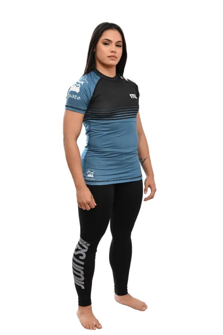 Rash Guard Feminina BJJ Azul