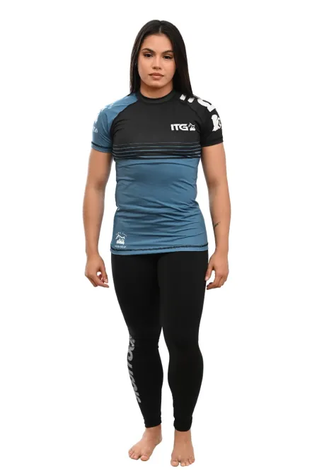 Rash Guard Feminina BJJ Azul