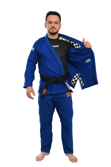 Kimono In The Guard Xadrez Pro Azul