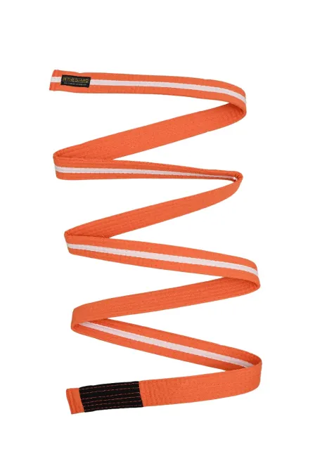 Faixa Jiu Jitsu Infantil Laranja com Listra Branca