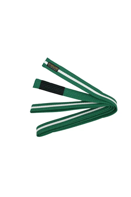 Faixa Jiu Jitsu Infantil Verde com Listra Branca