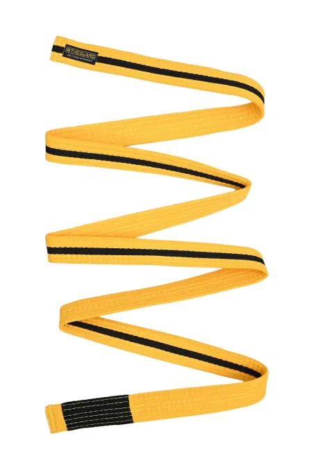 Faixa Jiu Jitsu Infantil Amarelo com Listra Preta