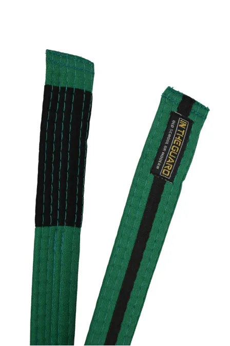 Faixa Jiu Jitsu Infantil Verde com Listra Preta