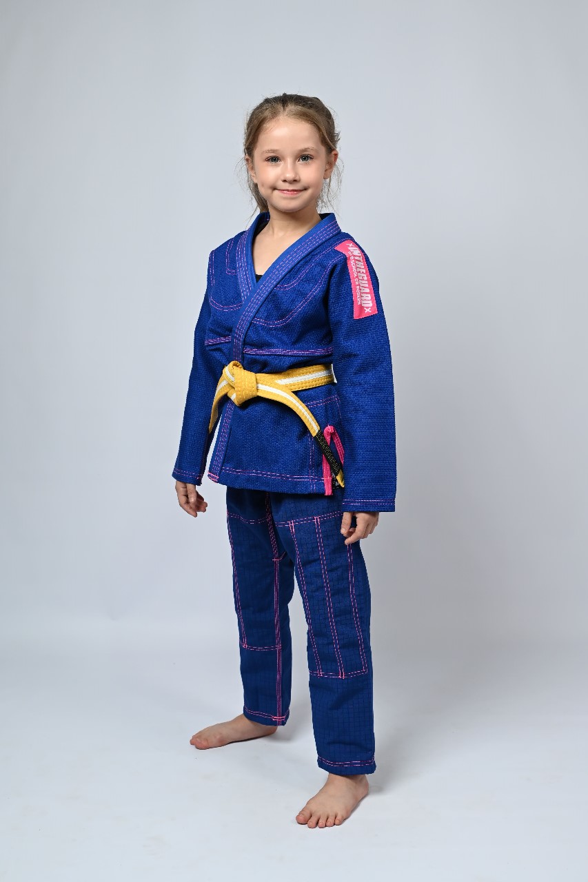 Kimono Infantil In The Guard Pink Azul