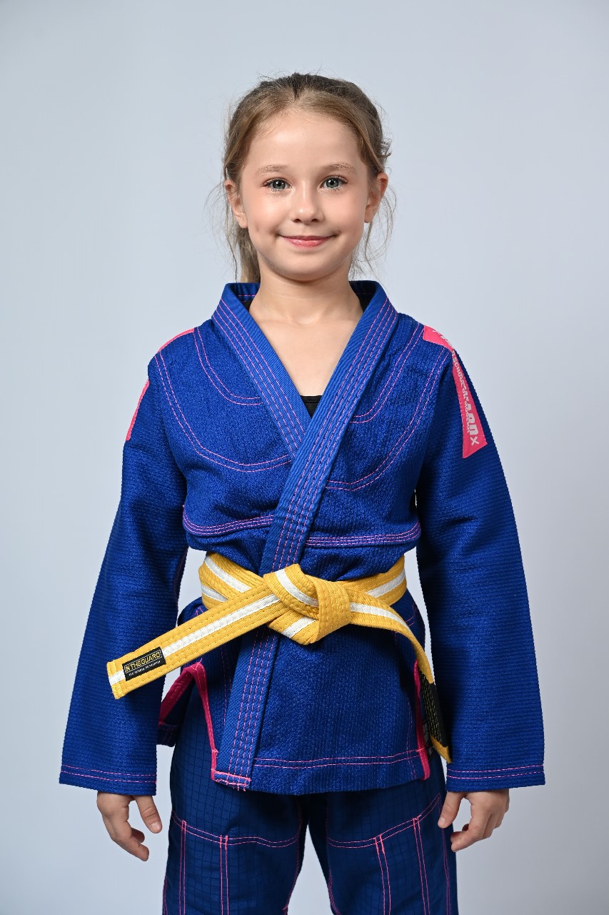 Kimono Infantil In The Guard Pink Azul