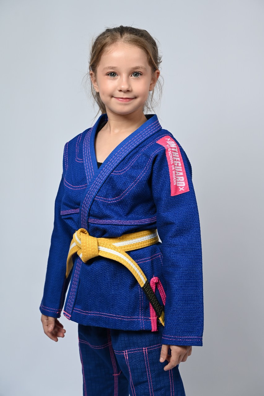 Kimono Infantil In The Guard Pink Azul