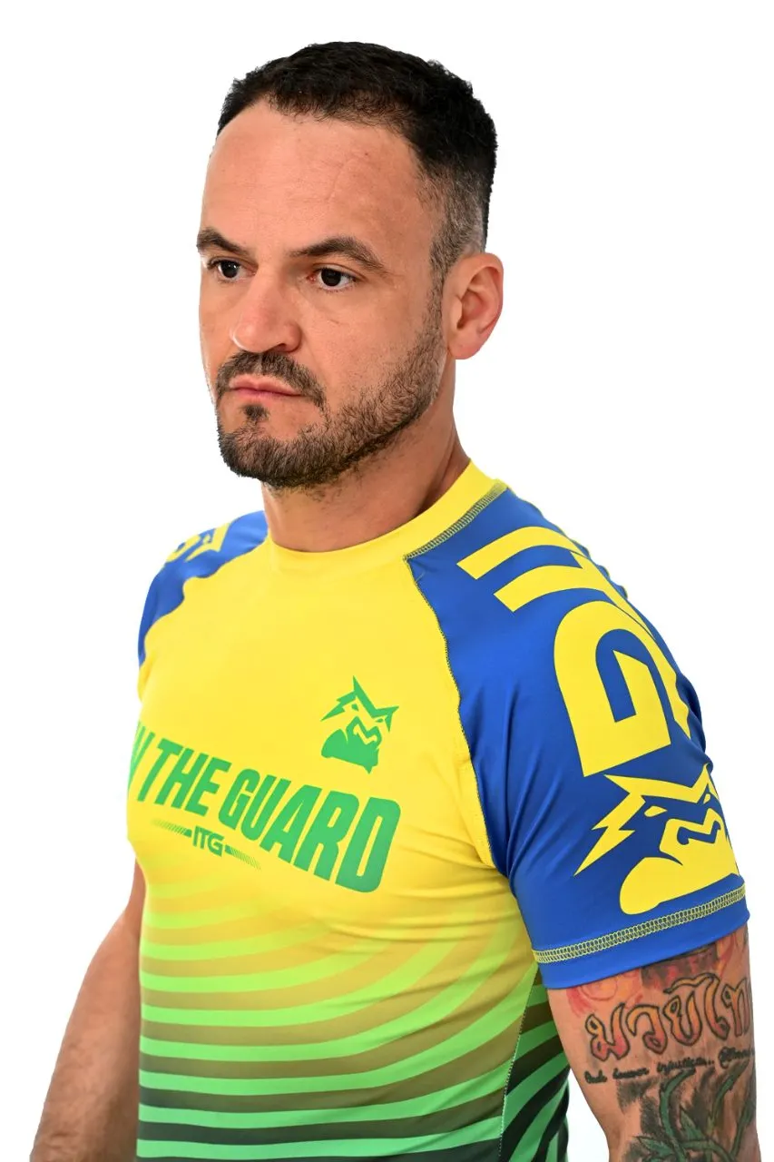 Rash Guard Masculina Brasil Amarela