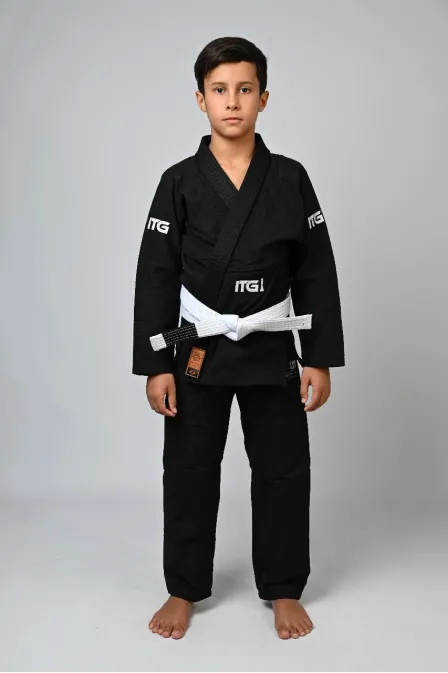 Kimono Infantil In The Guard Xadrez Preto
