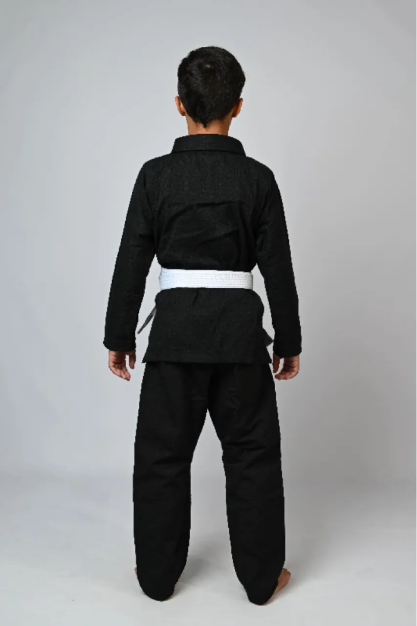 Kimono Infantil In The Guard Liso Preto