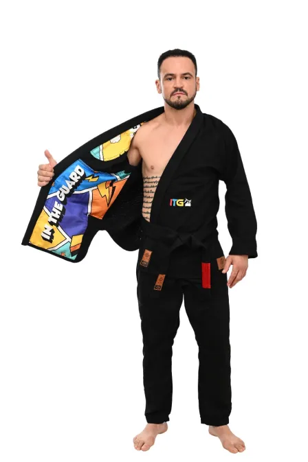Kimono In The Guard Pro Colors Preto