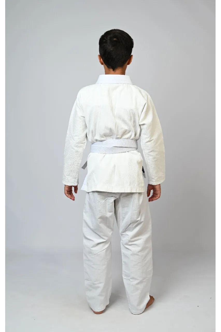 Kimono Infantil In The Guard Liso Branco