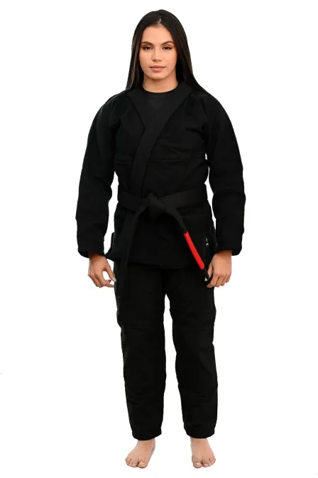 Kimono In The Guard Feminino Liso Preto
