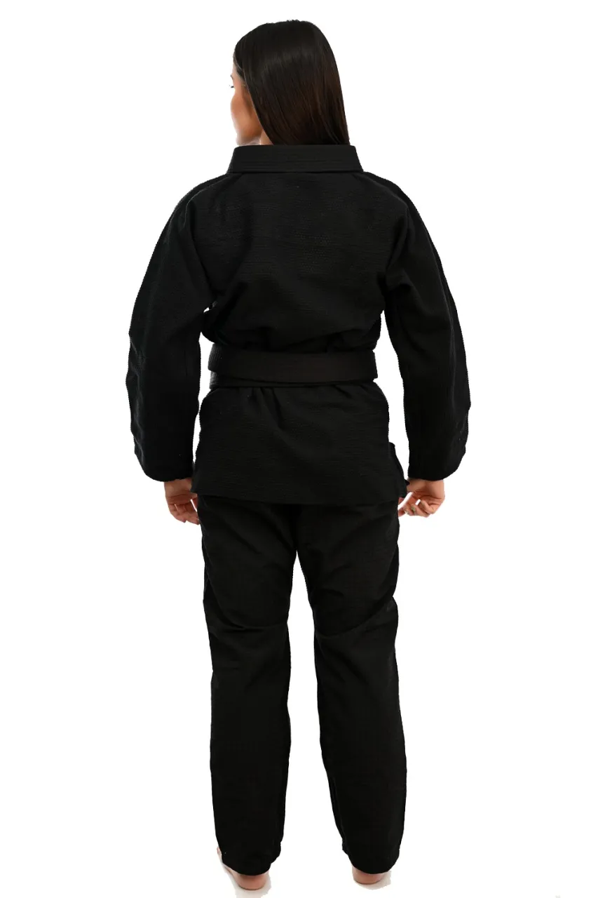 Kimono In The Guard Feminino Liso Preto