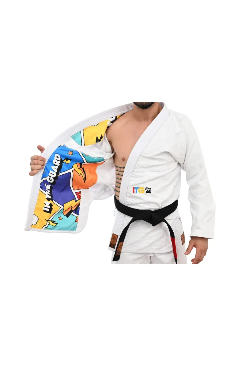 Kimono In The Guard Pro Colors Branco
