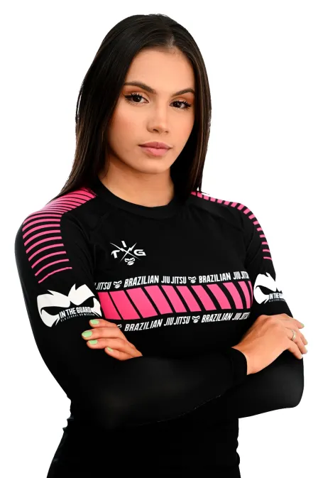 Rash Guard Feminina ITG Pink Manga Longa