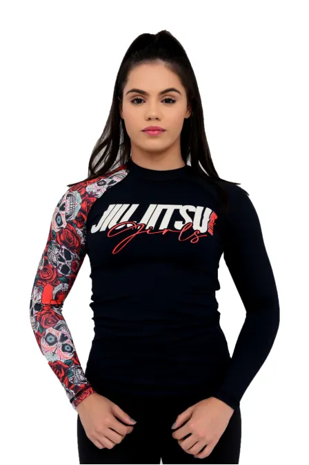 Rash Guard Feminina Red Skull