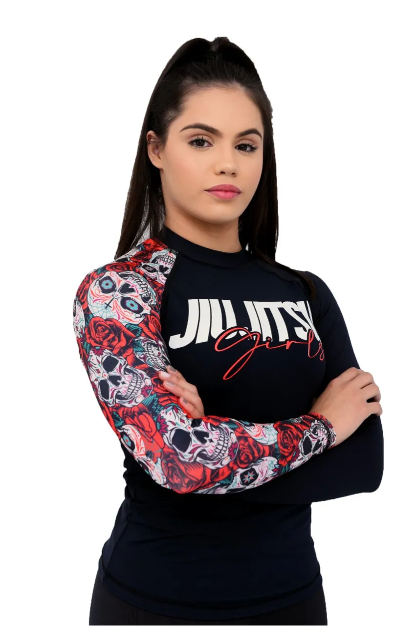 Rash Guard Feminina Red Skull