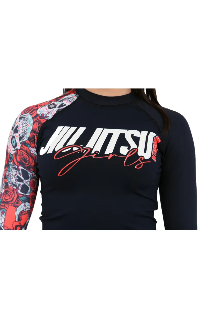 Rash Guard Feminina Red Skull