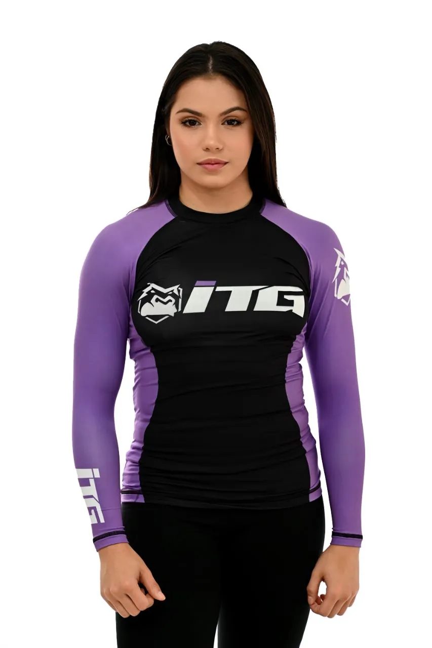 Rash Guards Feminina, ITG Manga Longa Roxa