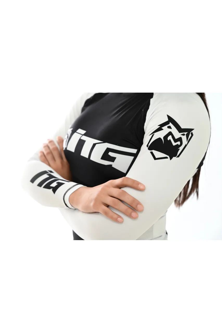 Rash Guard Feminina ITG Manga Curta Branca