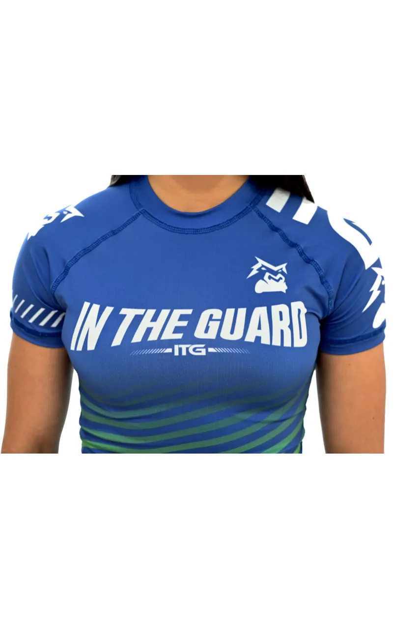 Rash Guard Feminina Brasil Azul