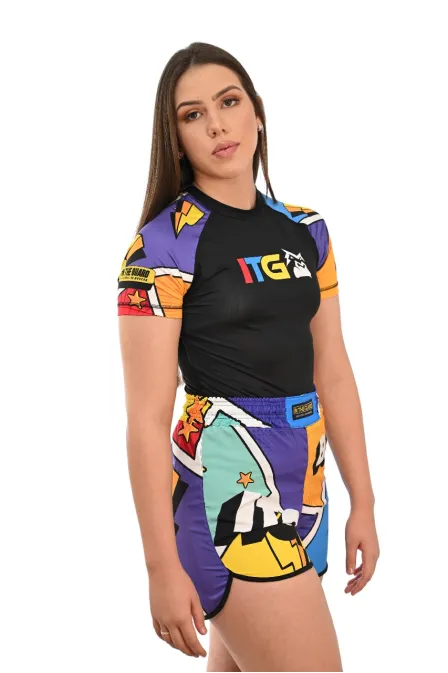 Rash Guard Feminina Colors Preta